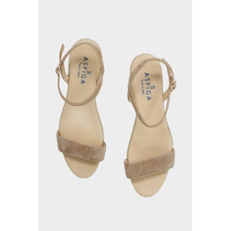 Limited Edition Moli Low Wedge Espadrilles | Almond Available for Immediate Shipping