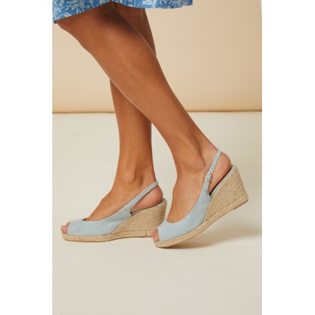 Limited Edition Mykonos Peep Toe Espadrilles | Blue Hot New Item