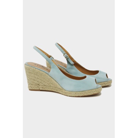 Limited Edition Mykonos Peep Toe Espadrilles | Blue Hot New Item