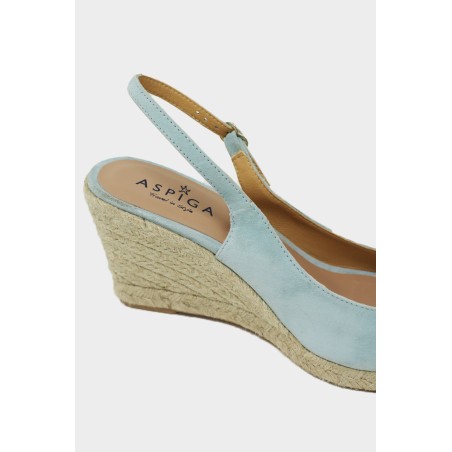 Limited Edition Mykonos Peep Toe Espadrilles | Blue Hot New Item