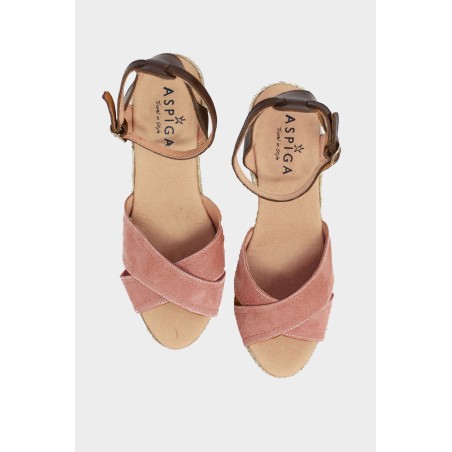 Limited Edition Nadia Platform Wedge | Dusty Pink New Stock