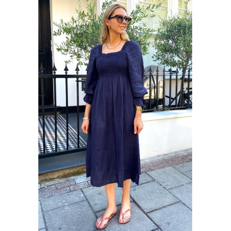 Limited Edition Nancy Midi Dress | Navy Latest Edition