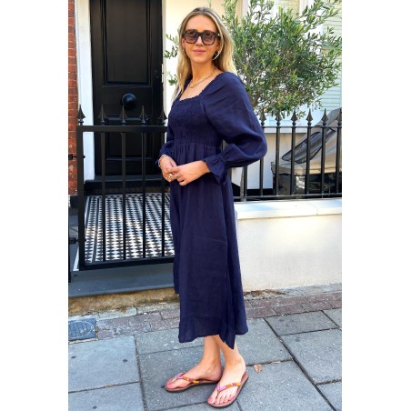 Limited Edition Nancy Midi Dress | Navy Latest Edition