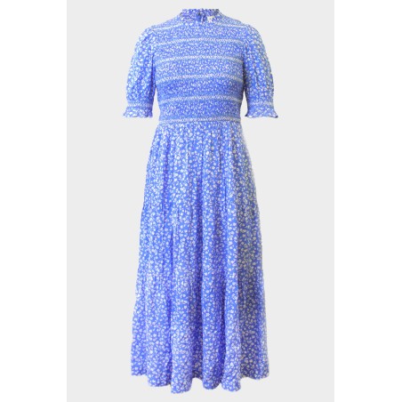 Limited Edition Amalie Dress | Daisy Flower Blue Limited Stock