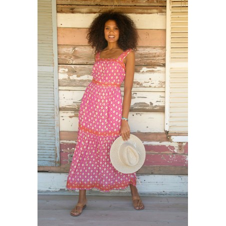 Limited Edition Natalie Dress | Pink/Orange Immediate Availability