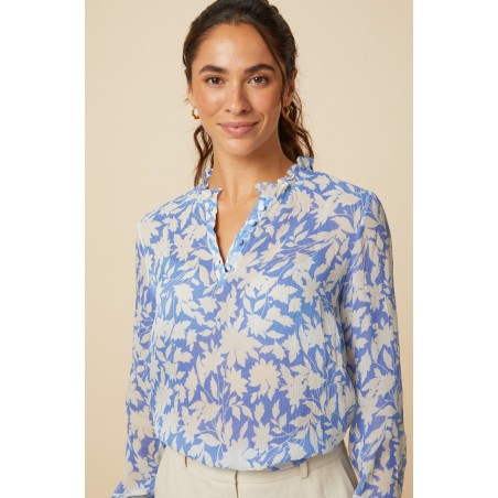 Limited Edition Noelle Blouse | Cornflower/Cream Just Launched