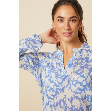 Limited Edition Noelle Blouse | Cornflower/Cream Just Launched