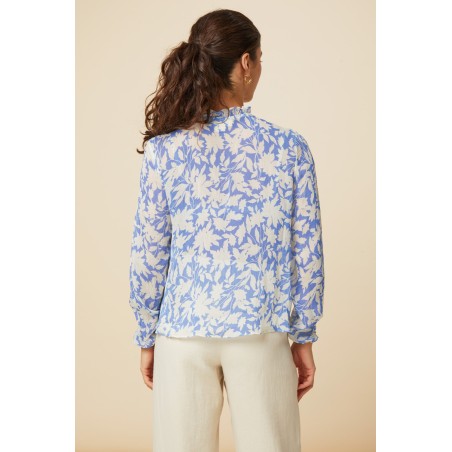 Limited Edition Noelle Blouse | Cornflower/Cream Just Launched