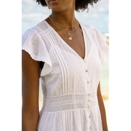 Limited Edition Nyla Beach Kaftan | White