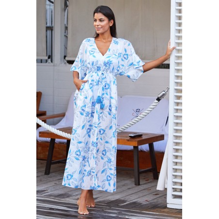 Limited Edition Amelia Kaftan | Waterlily Blue Just Launched