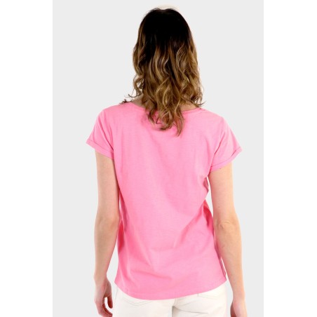 Limited Edition Organic Cotton V-Neck T-shirt | Pink Available Now