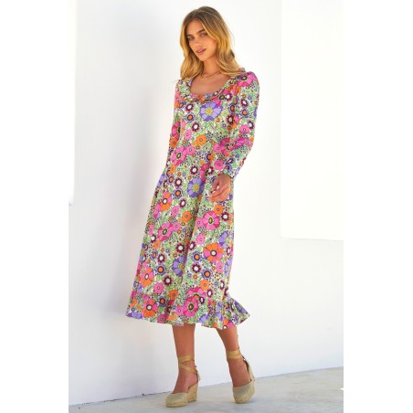 Limited Edition Amira Dress | Enchanted Floral Pink/Multi