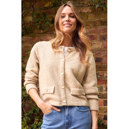 Limited Edition Pearl Cardigan | Oat Immediate Availability