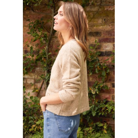 Limited Edition Pearl Cardigan | Oat Immediate Availability