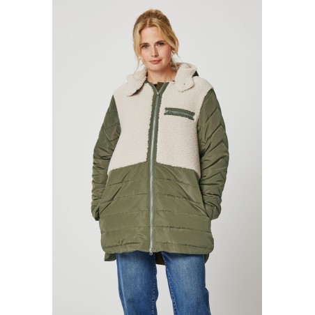 Limited Edition Petra Eco Coat | Khaki/Cream Just Launched