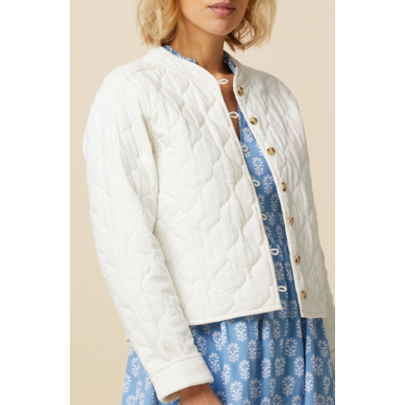 Limited Edition Polly Quilted Jacket | Cream New Collection