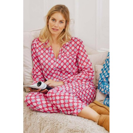 Limited Edition Three Piece Pyjama Set | Hyacinth Pink/Purple Limited Stock