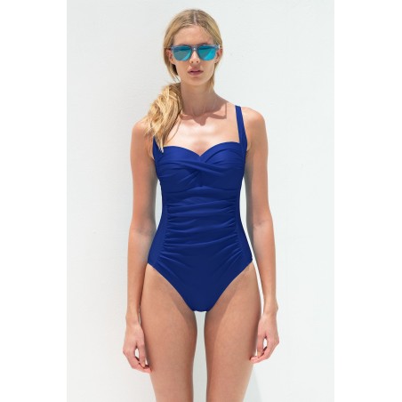 Limited Edition Recycled Ruched Swimsuit | Navy Immediate Availability