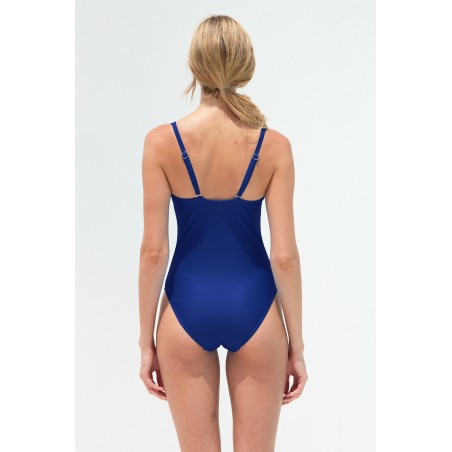 Limited Edition Recycled Ruched Swimsuit | Navy Immediate Availability