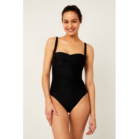 Limited Edition Recycled Ruched Swimsuit | Black