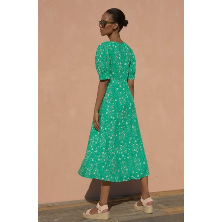 Limited Edition Anne EcoVero™ Dress | Bright Green Available for Immediate Shipping