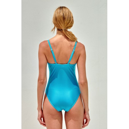 Limited Edition Recycled Ruched Swimsuit | Turquoise Just In