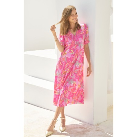 Limited Edition Anne EcoVero™ Dress | Pink/Yellow New Release