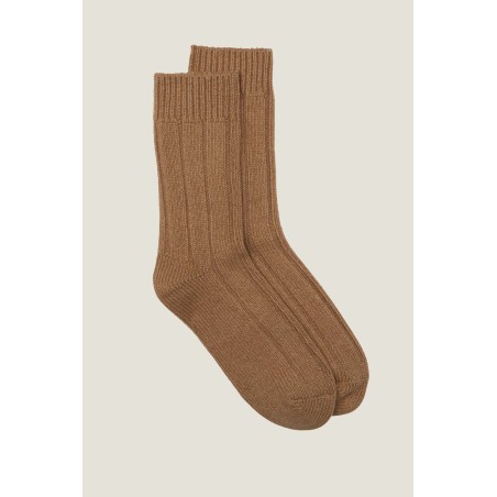 Limited Edition Ribbed Socks | Taupe Immediate Availability