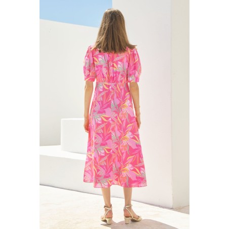 Limited Edition Anne EcoVero™ Dress | Pink/Yellow New Release