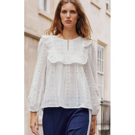 Limited Edition Rochelle Broderie Blouse | Off-White Immediate Availability