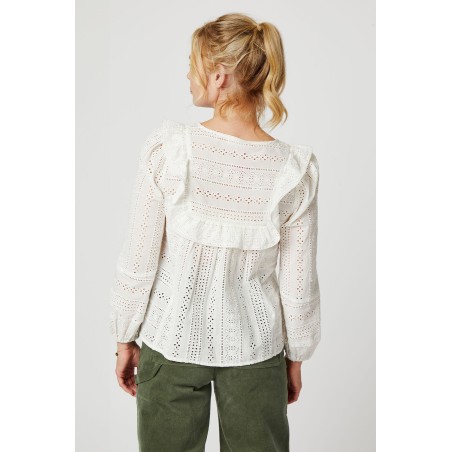 Limited Edition Rochelle Broderie Blouse | Off-White Immediate Availability