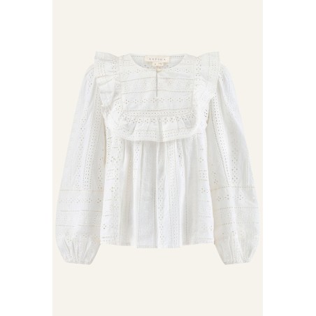 Limited Edition Rochelle Broderie Blouse | Off-White Immediate Availability