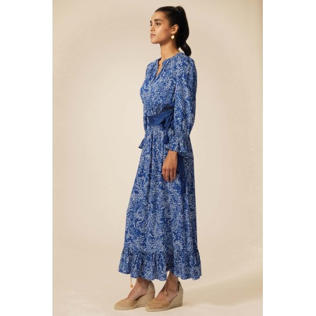 Limited Edition Maeve EcoVero™ Dress | Navy Swirl