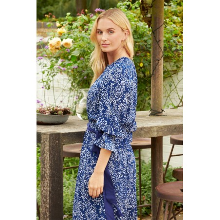 Limited Edition Maeve EcoVero™ Dress | Navy Swirl