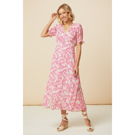 Limited Edition Sally Anne Tea Dress | Pink/Cream Ready for Shipment