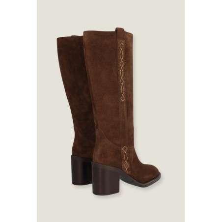 Limited Edition Selena Knee High Suede Boot | Chocolate New Collection