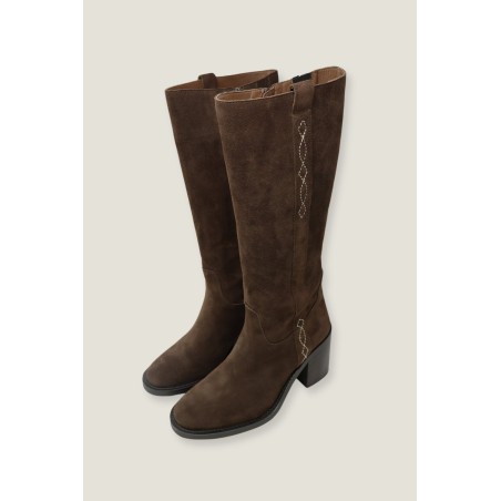 Limited Edition Selena Knee High Suede Boot | Chocolate New Collection