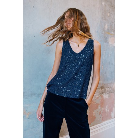 Limited Edition Sequin Cami | Blue Just In