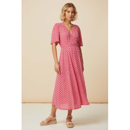 Limited Edition Shelley Wrap Dress | Cerise/Pink