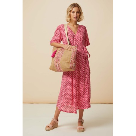 Limited Edition Shelley Wrap Dress | Cerise/Pink