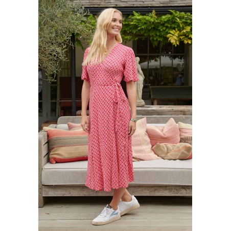 Limited Edition Shelley Wrap Dress | Cerise/Pink