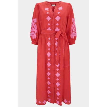 Limited Edition Milly Applique Dress | Red/Pink Fresh Release