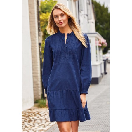 Limited Edition Stema Short Corduroy Dress | Navy Just Launched