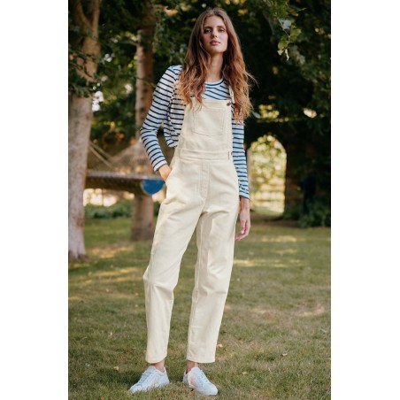 Limited Edition Stretch Corduroy Dungarees | Cream Hot New Item