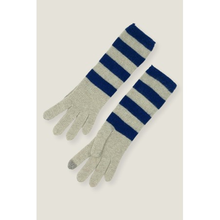 Limited Edition Striped Gloves | Cream/Navy Latest Edition