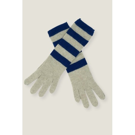 Limited Edition Striped Gloves | Cream/Navy Latest Edition