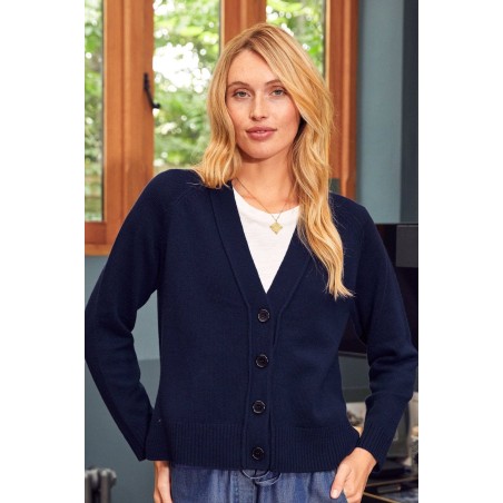 Limited Edition Merino Wool Swing Cardigan | Navy Available Now