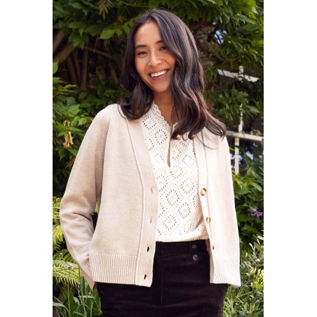 Limited Edition Merino Wool Swing Cardigan | Oat Hot New Item