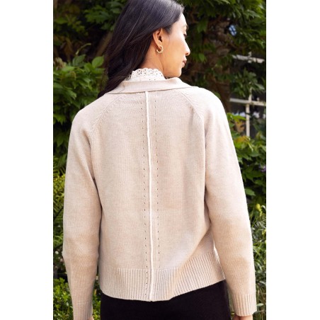 Limited Edition Merino Wool Swing Cardigan | Oat Hot New Item