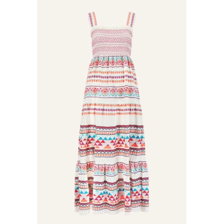 Limited Edition Jacquard Sundress | Ecru/Multi Just In